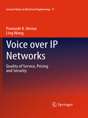 cover image of Voice over IP Networks